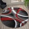 Flash Furniture Red 8' x 8' Modern Plush Abstract Area Rug KP-RG951-88-RD-GG - alternate 6